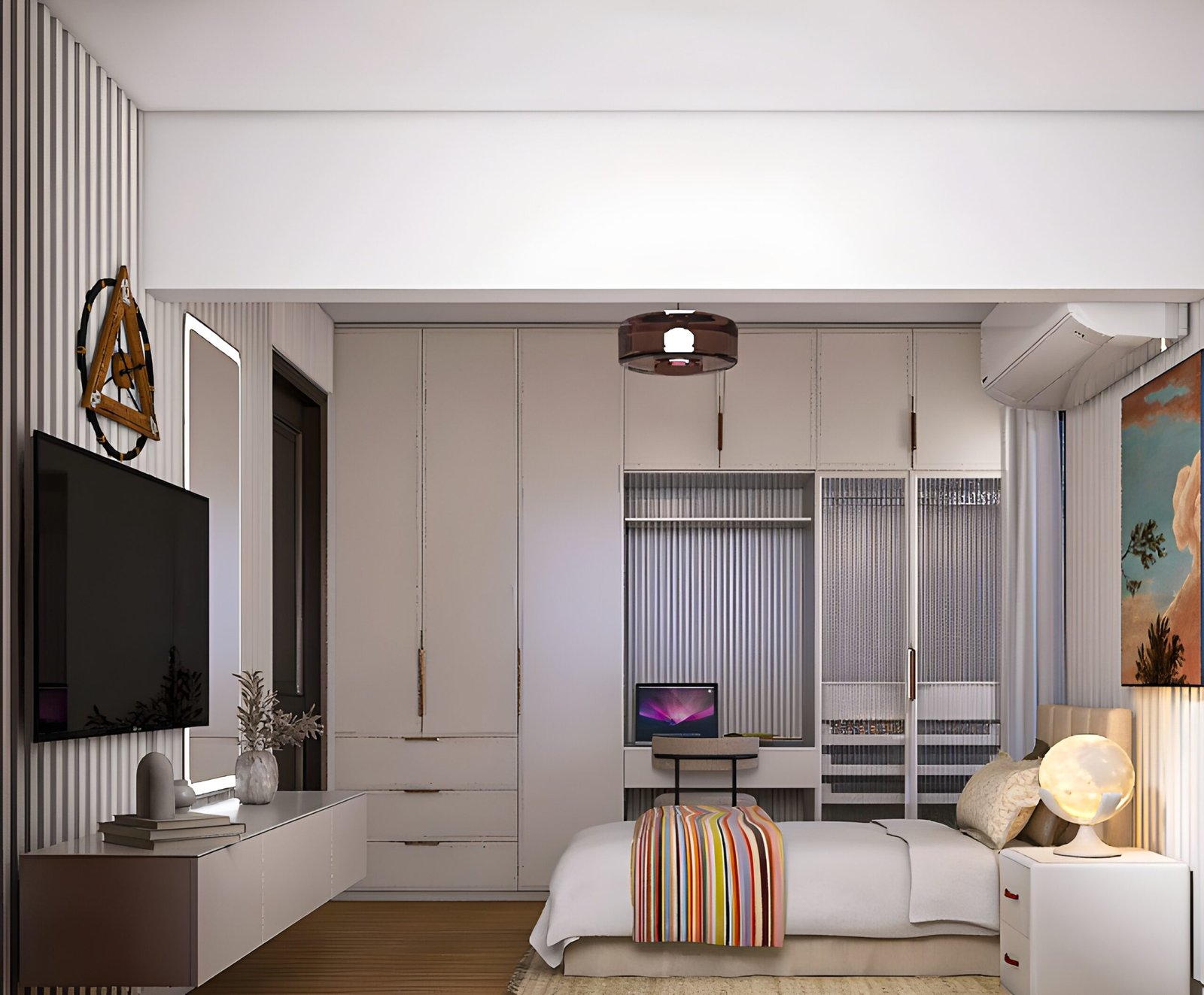 تصميم 3d غرف شبابي للمساحات الصغيره والكبيره بذوق راقي وشيك