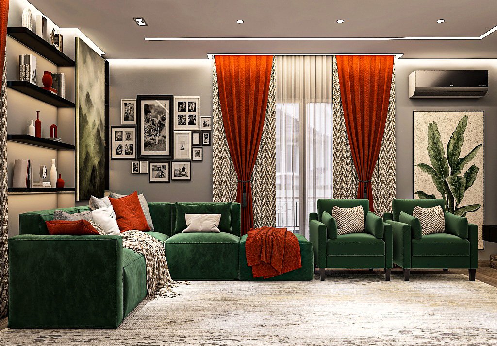 تصميم3d ريسيبشن فخم وعصري