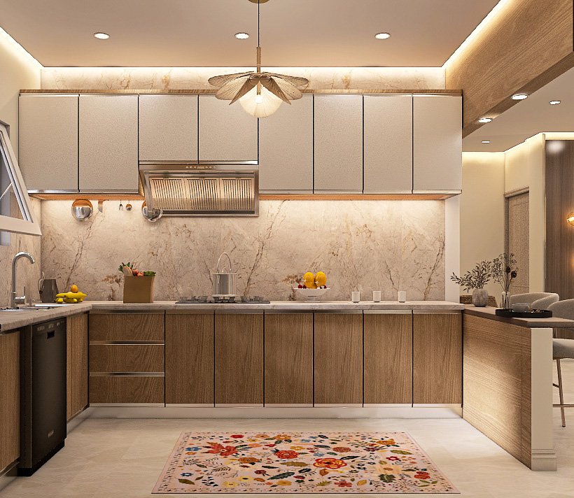 تصميم 3d مطابخ بذوق راقي يناسب المساحات الكبيره والصغيره