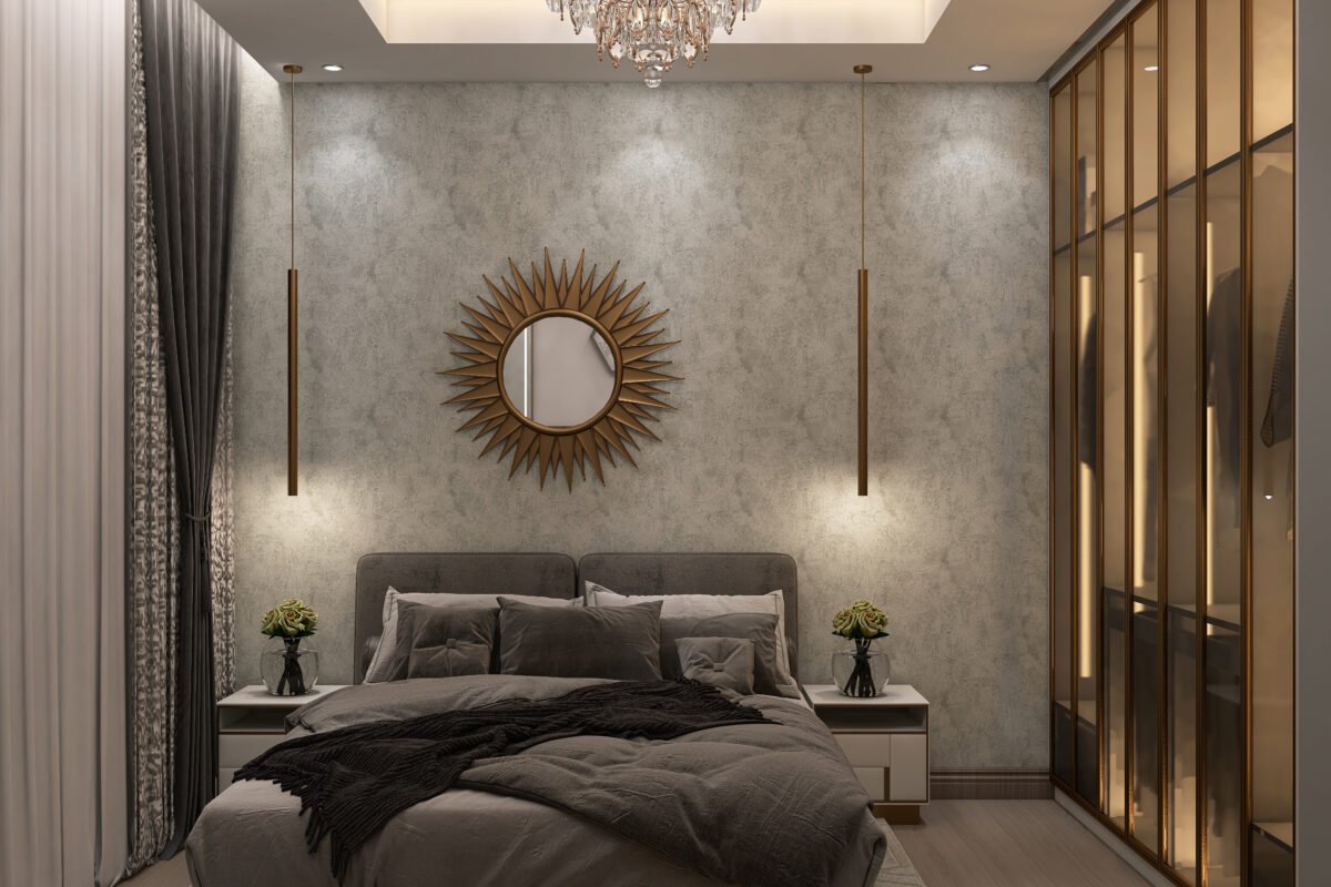 تصميم 3d غرفة نوم ماستر بذوق شيك وراقي للمساحات الصغيره